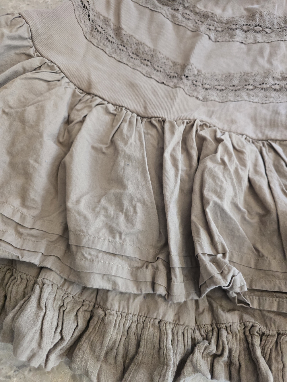 Free People Bliss Ruffle Mini Dress Sz M - Picture 3 of 6
